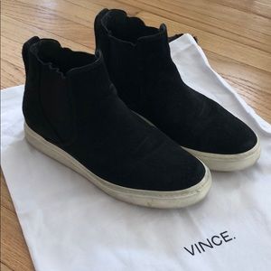 Vince Newlyn Hidden Wedge High Top Sneakers - 5